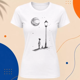 Dámské tričko - Světlo přátelství - Malý princ - Le petit prince